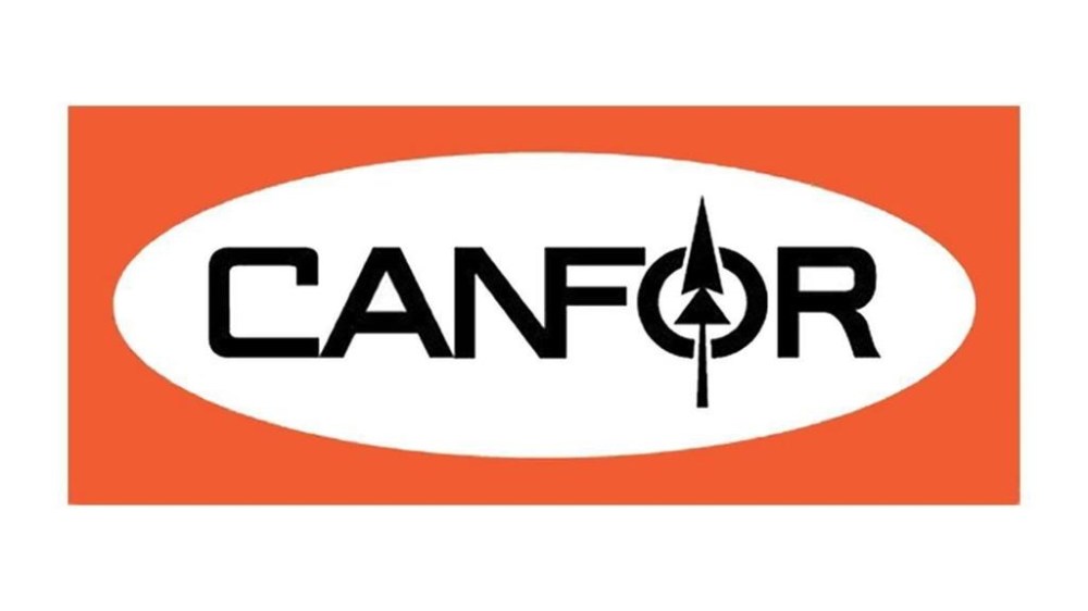 The corporate logo for forest products producer Canfor Corp. is shown. Canfor Corp. is closing its Jackson mill in southern Alabama at the end of June as part of a restructuring of operations in the state.THE CANADIAN PRESS/HO