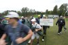 Patrons arrive for the first round during the Masters golf tournament at Augusta National Golf Club Thursday, April 11, 2024, in Augusta, Ga. (AP Photo/David J. Phillip)
