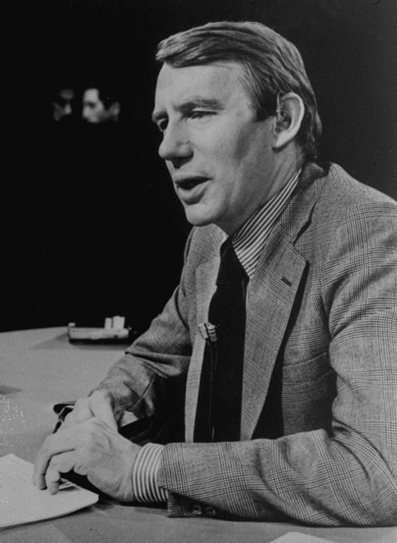 FILE - This Feb. 1978 photo shows Robert MacNeil, executive editor of