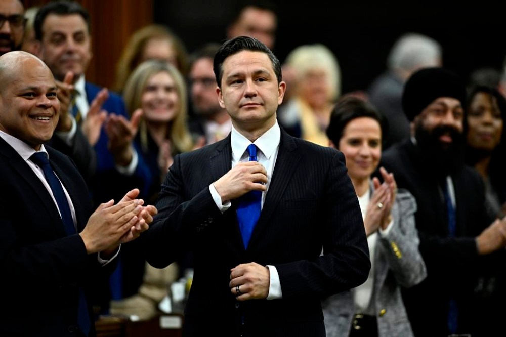 Conservative Leader Pierre Poilievre, who has worked diligently over the past two years to position himself as a defender of the inflation-ravaged middle class, will have a difficult time criticizing a tax on the highest net-worth individuals, writes columnist Dan Lett. (Justin Tang / The Canadian Press files)