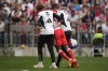 Injured Bayern's Kingsley Coman is assisted to leave the field during the German Bundesliga soccer match between Bayern Munich and Cologne at the Allianz Arena in Munich, Germany, Saturday, April 13, 2024. (AP Photo/Matthias Schrader)