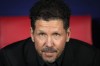 Atletico Madrid's head coach Diego Simeone waits for the start of the Champions League quarterfinal soccer match between Atletico Madrid and Borussia Dortmund at the Metropolitano stadium in Madrid, Spain, Wednesday, April 10, 2024. (AP Photo/Manu Fernandez)