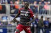 Toronto FC forward Prince Owusu runs during an MLS soccer match against FC Cincinnati Sunday, Feb. 25, 2024, in Cincinnati. THE CANADIAN PRESS/AP-Jeff Dean