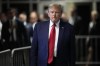 FILE - Former President Donald Trump leaves Manhattan criminal court, Thursday, Feb. 15, 2024, in New York. The hush money trial of former President Donald Trump begins Monday, April 15, with jury selection. It's a singular moment for American history as the first criminal trial of a former U.S. commander-in-chief. It's also the first of Trump's four indictments to go to trial. Trump is the presumptive Republican presidential nominee for November's election. (AP Photo/Mary Altaffer, File)