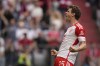 Bayern's Thomas Mueller celebrates after scoring his side's second goal during the German Bundesliga soccer match between Bayern Munich and Cologne at the Allianz Arena in Munich, Germany, Saturday, April 13, 2024. (AP Photo/Matthias Schrader)