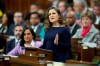 Finance Minister Chrystia Freeland delivered the federal budget in the House of Commons in Ottawa on Tuesday, April 16, 2024. It's now up to the federal government to sell a spending plan it says will help younger Canadians catch up to their elders. THE CANADIAN PRESS/Adrian Wyld