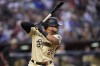 FILE - Arizona Diamondbacks' Tommy Pham bats against the Chicago Cubs during the first inning of a baseball game Sept. 15, 2023, in Phoenix. Pham has found a home, finalizing a minor league deal with the slumping Chicago White Sox on Tuesday, April 16. The 36-year-old Pham will report to Triple-A Charlotte on Wednesday, giving him some time to ramp up before joining the White Sox. (AP Photo/Matt York)