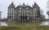 FILE - The New York State Capitol stands on March 13, 2023, in Albany, N.Y. The New York state Legislature’s bill drafting office has been hit with an apparent cyberattack Wednesday, April 17, 2024. (AP Photo/Hans Pennink, File)