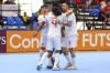 Yassine Saad and teammates celebrate a Canada goal against reigning champion Costa Rica in quarterfinal play at the CONCACAF Futsal Championship at Polideportivo Alexis Arguello stadium in Managua, Nicaragua on Wednesday, April 17, 2024. THE CANADIAN PRESS/HO - CONCACAF