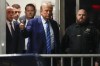 FILE - Former President Donald Trump returns to the courtroom after a recess at Manhattan criminal court, April 16, 2024, in New York. Jury selection in the hush money trial of Donald Trump enters a pivotal and potentially final stretch as lawyers look to round out the panel of New Yorkers that will decide the first-ever criminal case against a former president. (AP Photo/Mary Altaffer, Pool)