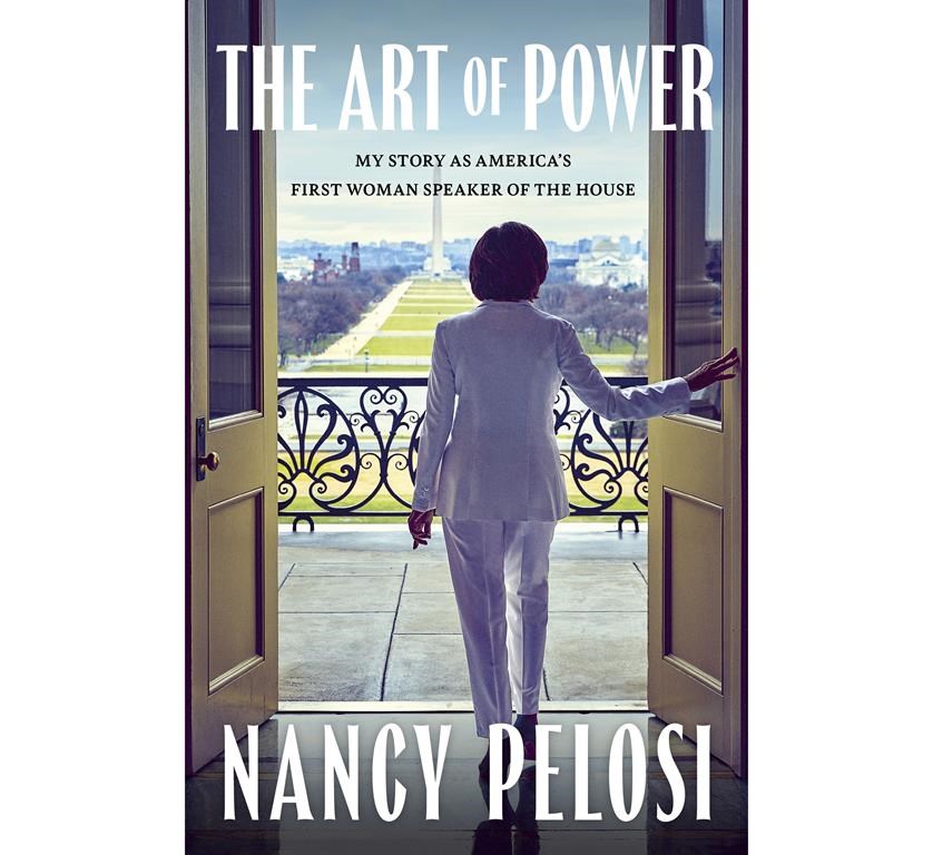 This image provided by Simon & Schuster shows the cover of former House Speaker Nancy Pelosi's new book,