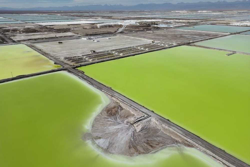 FILE - SQM Lithium company operates near Peine, Chile, April 18, 2023. A statement from Indigenous representatives on Thursday, April 18, 2024, called on companies and governments to bring Indigenous peoples into the decision-making process for projects related to green energy transition. (AP Photo/Rodrigo Abd, File)