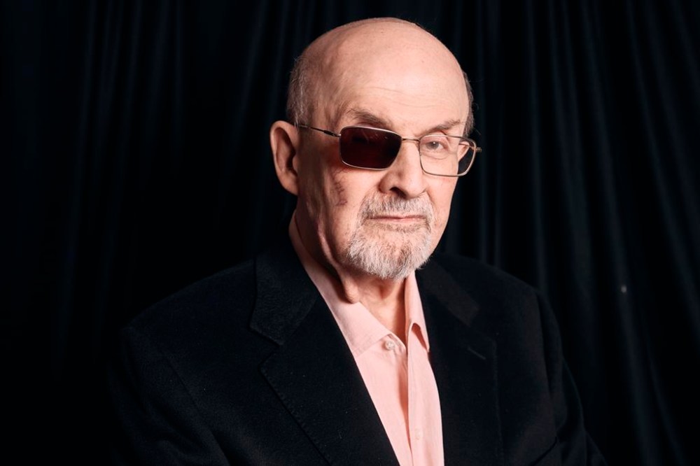 Salman Rushdie poses for a portrait to promote his book