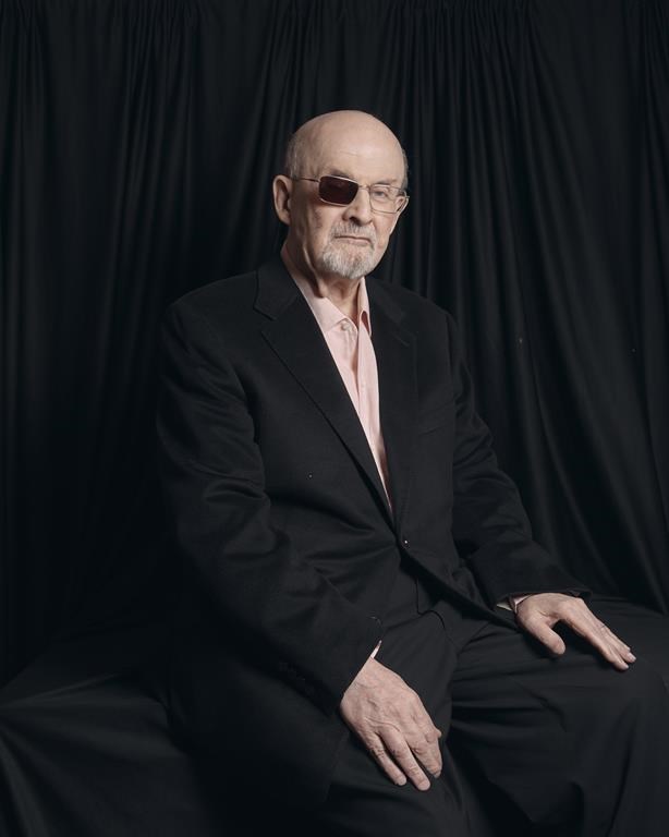 Salman Rushdie poses for a portrait to promote his book