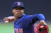 Boston Red Sox pitcher Brayan Bello delivers during the first inning of the team's baseball game against the Pittsburgh Pirates in Pittsburgh, Friday, April 19, 2024. (AP Photo/Gene J. Puskar)