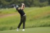Haeran Ryu, of South Korea, hits from the fairway on the first hole during the third round of the Chevron Championship LPGA golf tournament Saturday, April 20, 2024, at The Club at Carlton Woods, in The Woodlands, Texas. (AP Photo/David J. Phillip )
