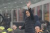 Inter Milan's head coach Simone Inzaghi gestures during a Serie A soccer match between AC Milan and Inter Milan at the San Siro stadium in Milan, Italy, Monday, April 22, 2024. (AP Photo/Luca Bruno)
