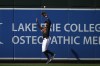 Baltimore Orioles left fielder Austin Hays (21) catches a fly ball hit by Milwaukee Brewers' Willy Adames for an out in the second inning of a baseball game, Saturday, April 13, 2024, in Baltimore. (AP Photo/Nick Wass)