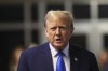 Republican presidential candidate and former President Donald Trump speaks outside the Manhattan Criminal Court in his trial for allegedly covering up hush money payments linked to extramarital affairs in New York on Monday, April 22, 2024. (Angela Weiss/Pool Photo via AP)