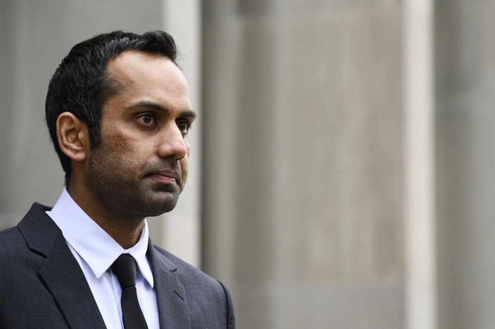 Umar Zameer during a press conference following his not guilty verdict, in Toronto, Sunday, April 21, 2024. Boris Bytensky, president of the Criminal Lawyers' Association, says Zameer's case is a teachable moment for politicians who spoke out about the decision to grant him bail. THE CANADIAN PRESS/Christopher Katsarov