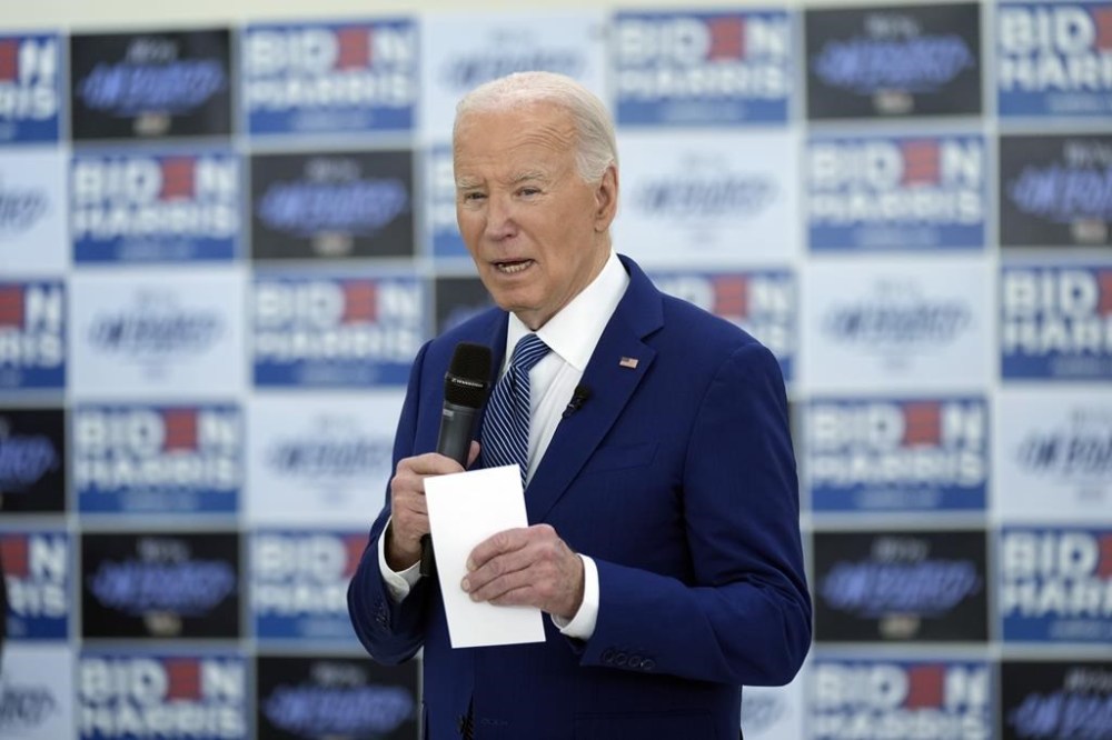 President Joe Biden speaks about reproductive freedom during an organizing event Tuesday, April 23, 2024, at Hillsborough Community College in Tampa, Fla. Biden is in Florida planning to assail the state's upcoming six-week abortion ban and similar restrictions nationwide. (AP Photo/Manuel Balce Ceneta)