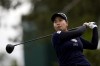 Chanettee Wannasaen hits from the 16th tee during the first round of the LPGA LA Championship golf tournament at Wilshire Country Club, Thursday, April 25, 2024, in Los Angeles. (AP Photo/Ryan Sun)