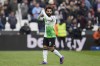 Liverpool's Mohamed Salah applauds at the end of the English Premier League soccer match between West Ham United and Liverpool at London stadium in London, Saturday, April 27, 2024. The match ended in a 2-2 draw. (AP Photo/Kin Cheung)