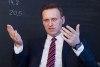 FILE - Russian opposition politician Alexei Navalny gestures while speaking during his interview to the Associated Press in Moscow, Russia on Dec. 18, 2017. U.S. intelligence officials have determined that Russian President Vladimir Putin likely didn't order the death of Navalny, the imprisoned opposition leader, in February of 2024. An official says the U.S. intelligence community has found 