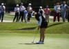 Hannah Green putts on the first green during the fourth round of the LPGA's JM Eagle LA Championship golf tournament at Wilshire Country Club, Sunday, April 28, 2024, in Los Angeles. (AP Photo/Ashley Landis)