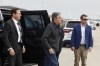 U.S. Secretary of State Antony Blinken exits a vehicle as he gets ready to depart for Saudi Arabia in the latest Gaza diplomacy push, at Joint Base Andrews, Md., Saturday, April 28, 2024. (Evelyn Hockstein/Pool Photo via AP)