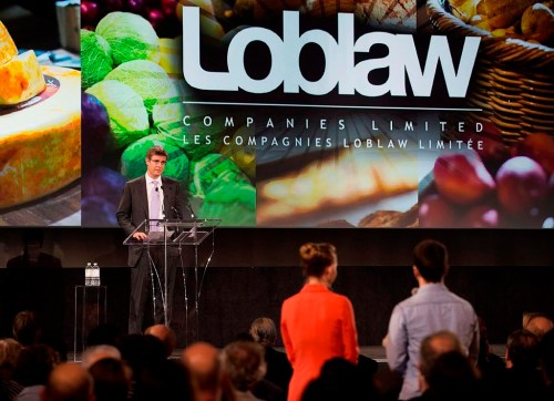 Chairman of Loblaw Co. Ltd. Galen Weston Jr. answers a question during their annual general meeting in Toronto on Thursday May 2, 2013. Unifor says its members working at 11 Dominion grocery stores across the island of Newfoundland have ratified a new collective agreement. THE CANADIAN PRESS/Aaron Vincent Elkaim