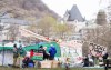 Pro-Palestinian activists are seen in their encampment set up on McGill University's campus in Montreal, Monday, April 29, 2024. The university says it will make efforts to de-escalate before asking for police help with a camp that's been set up on campus by pro-Palestinian activists. THE CANADIAN PRESS/Christinne Muschi