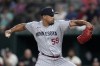FILE - Minnesota Twins relief pitcher Jhoan Duran throws to the Texas Rangers in the ninth inning of a baseball game, Friday, Sept. 1, 2023, in Arlington, Texas. The Minnesota Twins reinstated closer Jhoan Duran from the 15-day injured list on Tuesday, April 30, 2024, after a strained right oblique muscle kept him out of the team's first 28 games.(AP Photo/Tony Gutierrez, File)