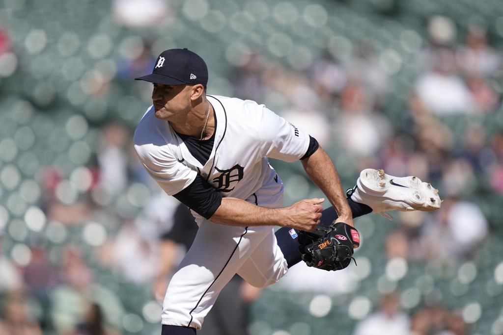 Tigers pitcher exits after three innings with left leg discomfort