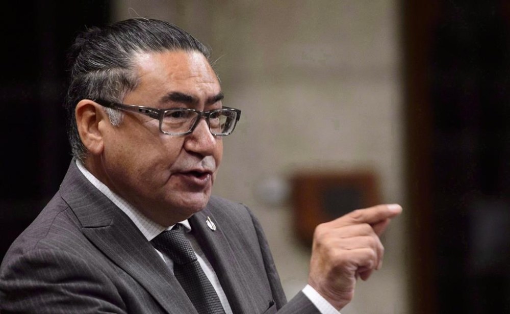 Then-NDP MP Romeo Saganash stands during question period in the House of Commons on Parliament Hill in Ottawa on Tuesday, Sept. 25, 2018. THE CANADIAN PRESS/Sean Kilpatrick