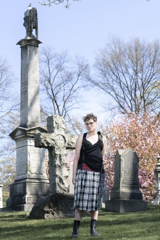 Writer-director Jane Schoenbrun poses for a portrait on Tuesday, April 23, 2024, in New York to promote her film