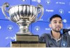 CF Montreal's Mathieu Choiniere speaks to the media after being named team MVP at an end-of-season availability October 24, 2023 in Montreal. THE CANADIAN PRESS/Ryan Remiorz
