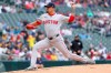 Boston Red Sox starting pitcher Brennan Bernardino delivers against the Minnesota Twins during the first inning of a baseball game, Saturday, May 4, 2024, in Minneapolis. (AP Photo/Matt Krohn)