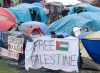 A group of pro-Palestinian protesters who have set up dozens of tents at McGill University's downtown Montreal campus say they're better organized and prepared than ever as the protest stretches into a second week. Pro-Palestinian activists at their encampment on the McGill University campus in Montreal, Wednesday, May 1, 2024. THE CANADIAN PRESS/Ryan Remiorz