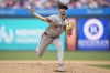 San Francisco Giants' Mason Black pitches during the first inning of a baseball game against the Philadelphia Phillies, Monday, May 6, 2024, in Philadelphia. (AP Photo/Matt Rourke)
