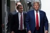 Former President Donald Trump arrives at Manhattan criminal court following a break, Monday, May 6, 2024, in New York. (AP Photo/Julia Nikhinson, Pool)