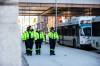 MIKAELA MACKENZIE / FREE PRESS Files
                                Transit safety officers walk down Graham Avenue.