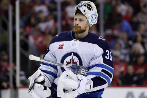 Adam Hunger / The Associated Press files
                                Goaltender Laurent Brossoit returned to the Winnipeg Jets last off-season after being cut loose by the Vegas Golden Knights.