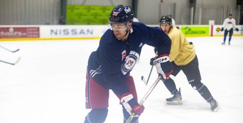 MIKE DEAL /  FREE PRESS FILE Winnipeg Jets forward Gabe Vilardi calmly skated into the crease and gently slid the puck across the line to cap off a 5-2 victory that clinched a playoff spot.