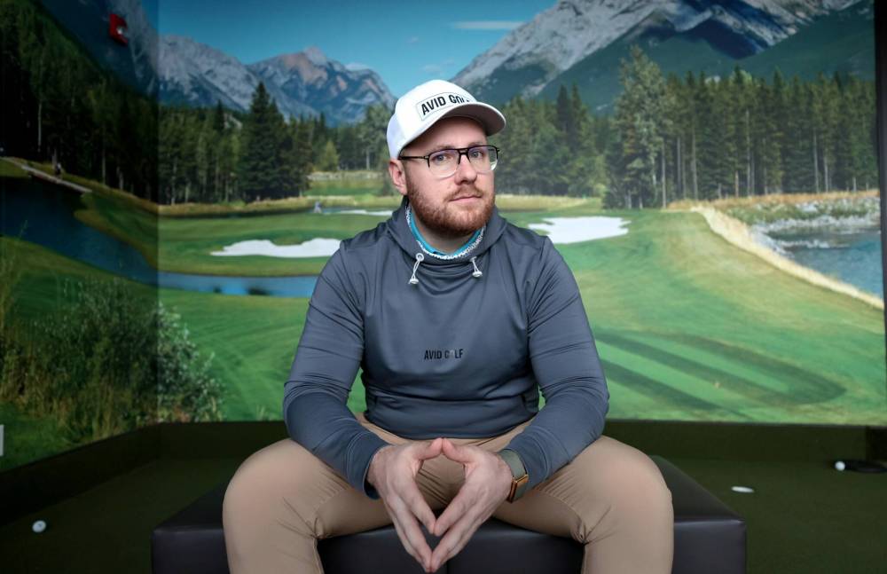 Ruth Bonneville / Free Press
Luc Bohunicky, founder of Avid Golf Bar and Lounge in Winnipeg, is relishing his role as sole proprietor. He says a key question entrepreneurs should ask about bringing on a partner is whether they need one at all: ‘You have to understand, when you’re taking someone’s money, when there are strings attached, to me that creates as much of a liability as an opportunity.’