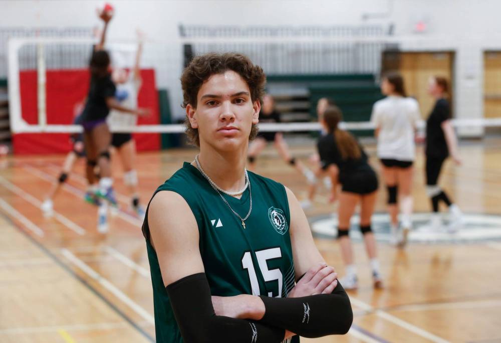 JOHN WOODS / FREE PRESS FILES
Vincent Massey high school athlete Owen Weekes has been named to the 14-player roster for Canada’s U21 national men’s team.