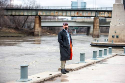 MIKAELA MACKENZIE / FREE PRESS
                                Will Belford, co-owner of Winnipeg Waterways, at The Forks where the boats will operate. Winnipeg Waterways will take over from Splash Dash as tour boat and water taxi operator at The Forks.