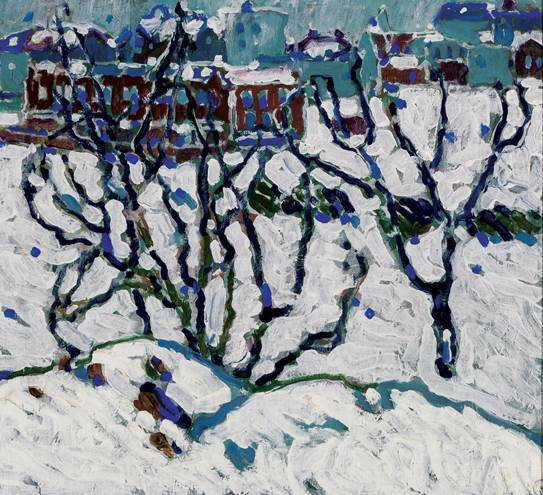 Bare Trees in Snow by David Milne