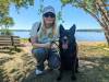 SUPPLIED
                                Suzanne Pothe with her four-year-old German shepard Sophie.