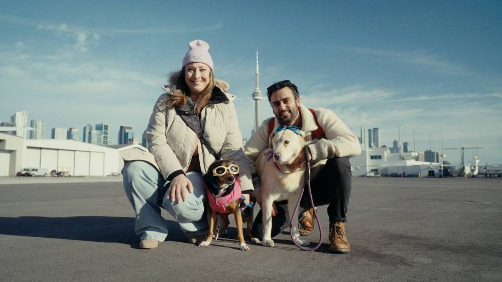 SUPPLIED
Ian Bawa and Diamond interview Toronto professor Julie and her dog Harper in the first episode of Finding Diamonds.